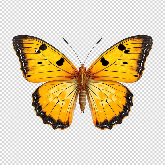 PSD png de papillon isolé sur un fond transparent