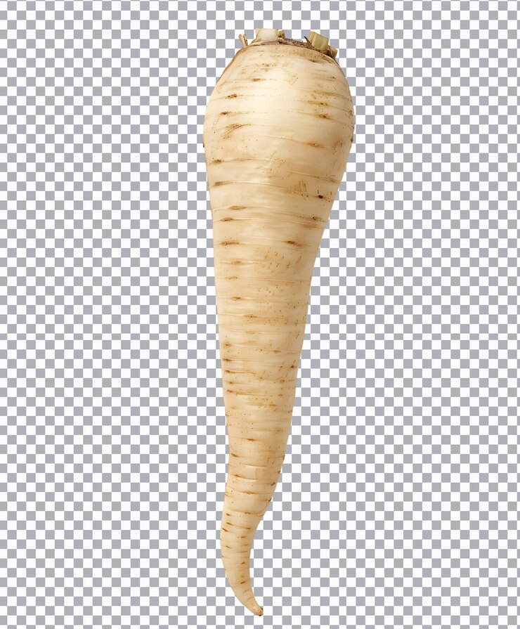 PSD png de parsnip frais isolé sur un fond transparent
