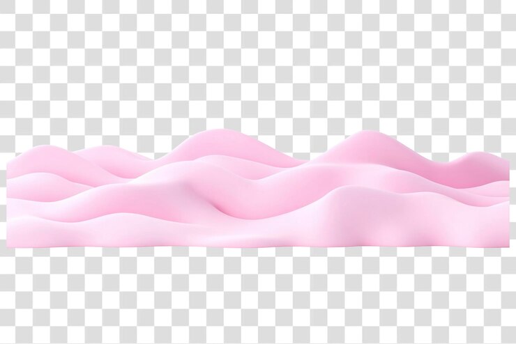 PSD png pastel pink snowbank illustration background modern