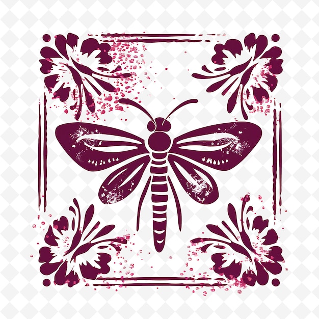 PSD png premium aquarell blumen briefmarken künstlerische designs für kreative projekte clipart und tattoo