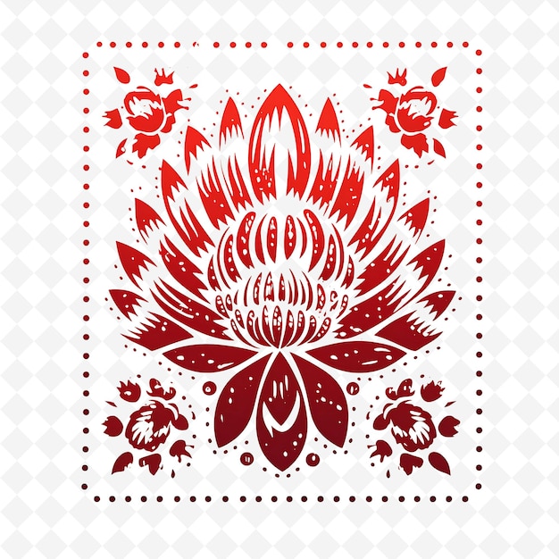 Png Premium Aquarelle Flower Stamps Des Dessins Artistiques Pour Des Projets Créatifs Clipart Et Tatouage