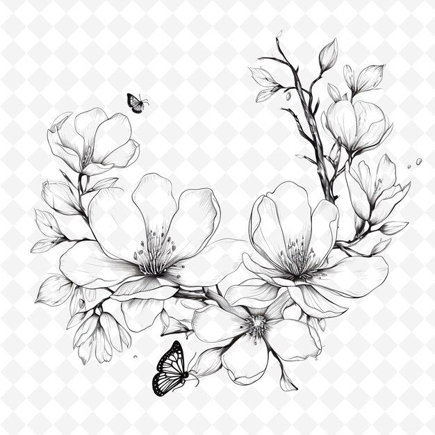 Png Premium Aquarelle Flower Stamps Des Dessins Artistiques Pour Des Projets Créatifs Clipart Et Tatouage