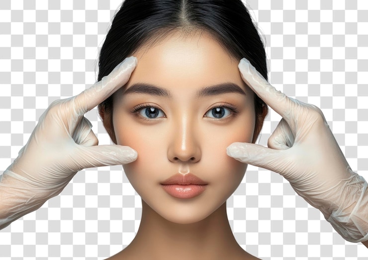 PSD png procedimiento de mejora de la belleza facial