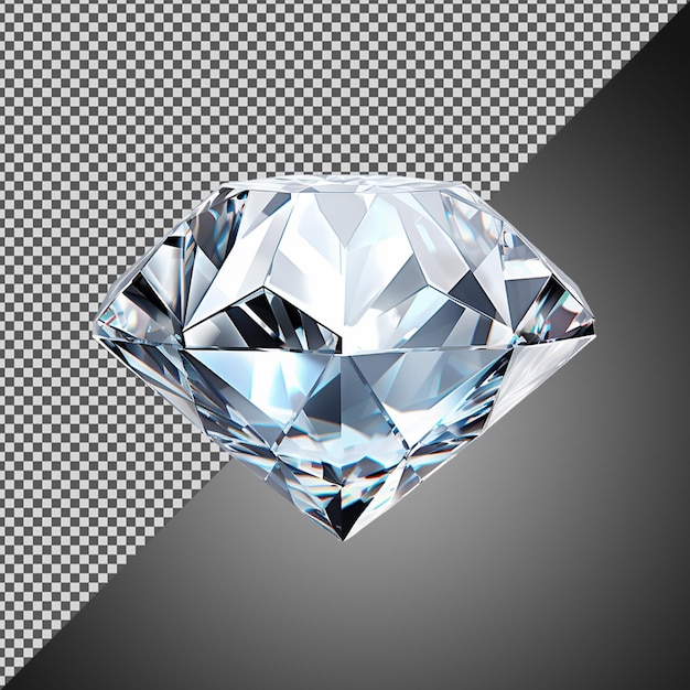 PSD png psd hermoso diamante aislado sobre un fondo transparente