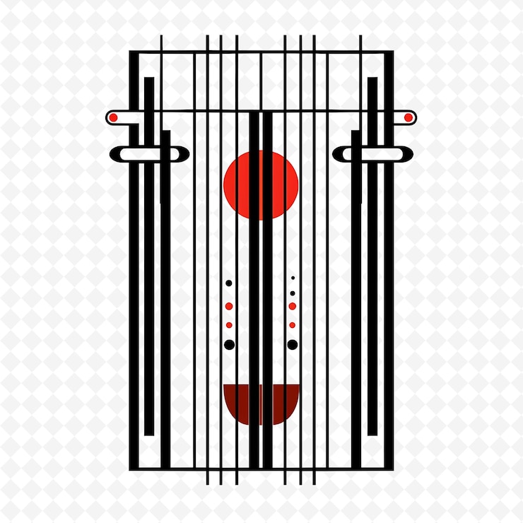 PSD png puerta moderna con decoraciones de boda minimalistas la puerta es creativa diseños de arte abstracto