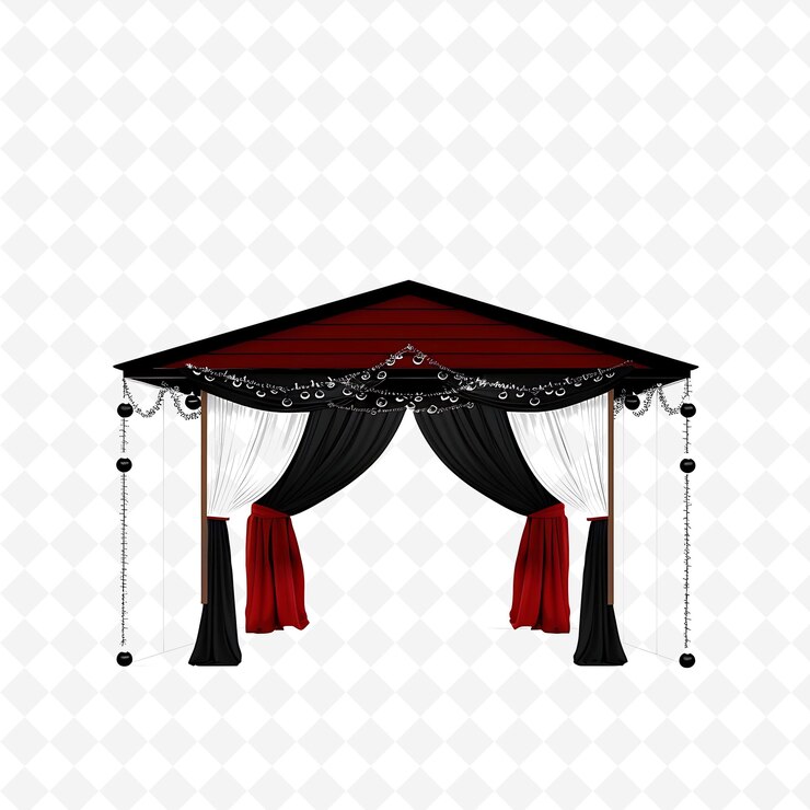 PSD png puerta del puente cubierta con decoraciones de boda de nueva inglaterra los diseños de arte abstracto creativo