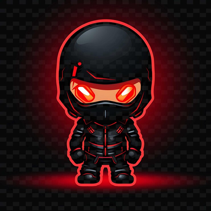 PSD png radiant rhythms desencadena la creatividad con personajes de anime adhesivos a través de líneas de neón