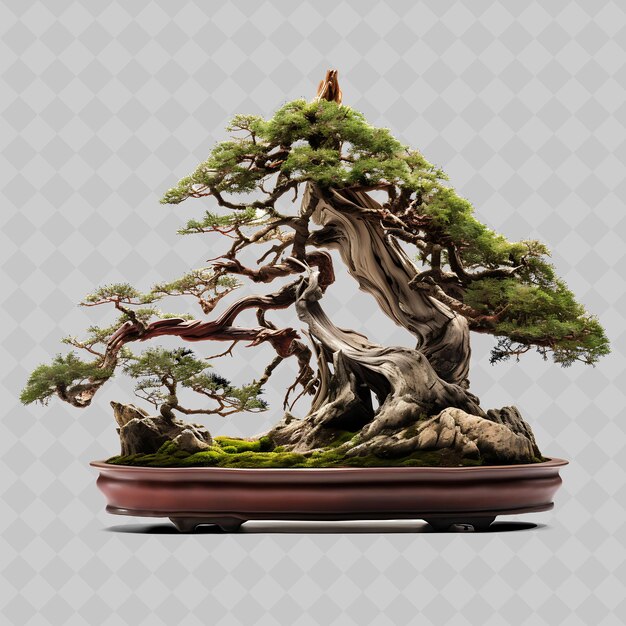 PSD png redwood bonsai árvore antiga pot scaleapologies mas parece transparente decoração de árvores diversas