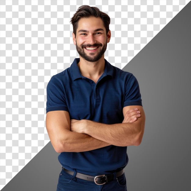PNG Ritratto uomo sullo sfondo sorridente