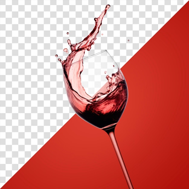 PNG-Rotwein in einem Glas