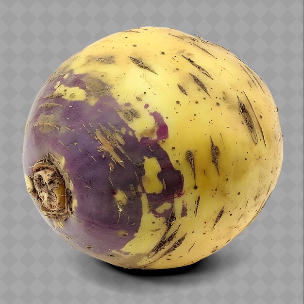 PSD png rutabaga wurzelgemüse runde form, gekennzeichnet durch sein gel isoliertes frisches gemüse