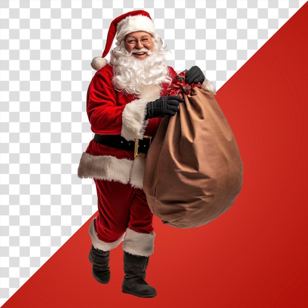 PNG Santa Claus pessoa disfarçado de Natal