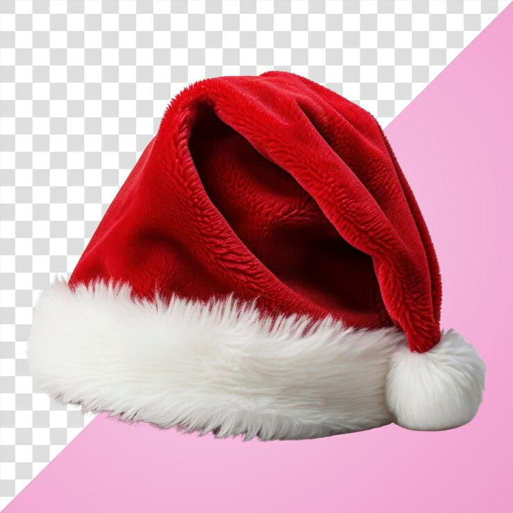 PSD png santa claus sombrero rojo celebración decoración sudadera