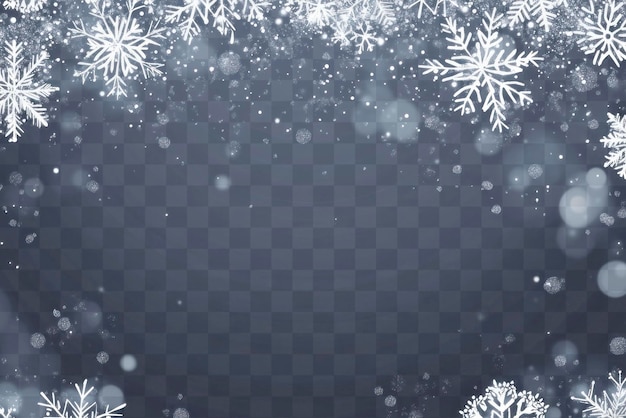 PNG Schneeflocken Grenze Hintergrund elegant festlich