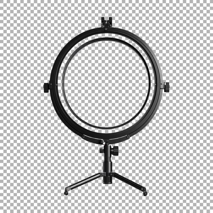 PSD png selfie light con soporte en fondo transparente generado por ai