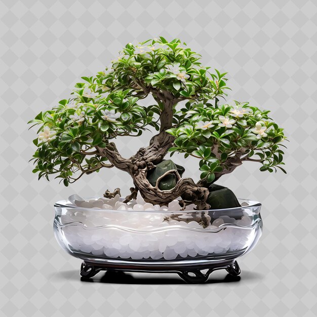 Png serissa bonsai kristall topf kleine blätter mystischer garten conc transparent vielfältige bäume dekor