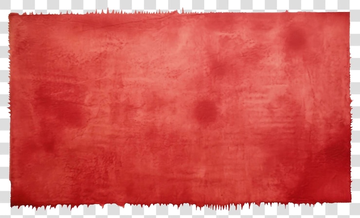PSD png sfondo di carta rossa sfondo bianco splashed