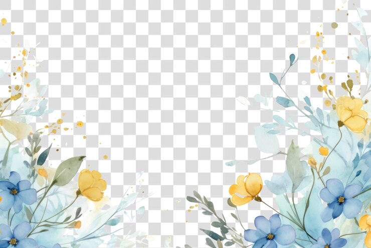 PSD png sfondo primaverile ed estivo modello di fiore