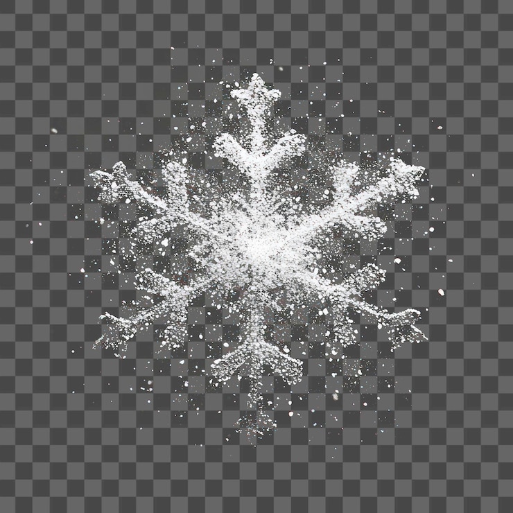 PSD png snow flake background snowflake winter