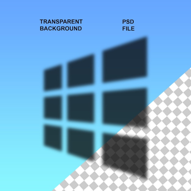PNG de sombra de ventana con fondo transparente aislado