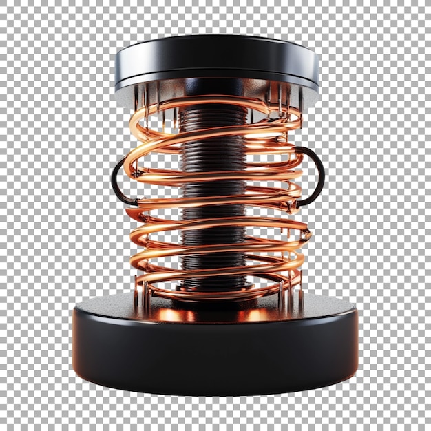 PNG Springs en cobre en un fondo transparente generado por Ai