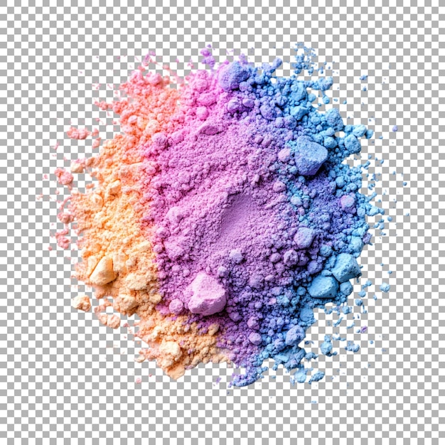 PNG Stack di polvere colorata su sfondo trasparente Ai generato