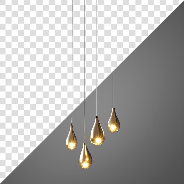 PNG String von LED-Weihnachtsbeleuchtung hängt modern
