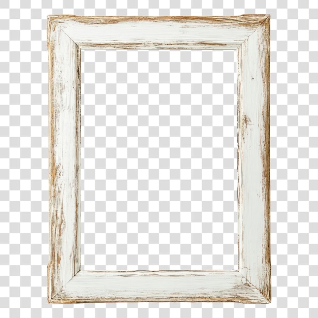 PNG telaio per immagini in legno telaio per foto in legno bianco