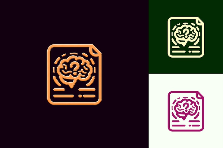 PSD png test con un diseño desafiante con una prueba y un esquema de preguntas arte diseños creativos