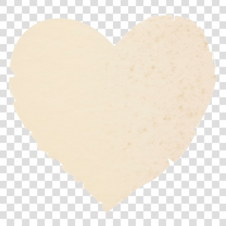 PSD png tiburón de papel en forma de corazón