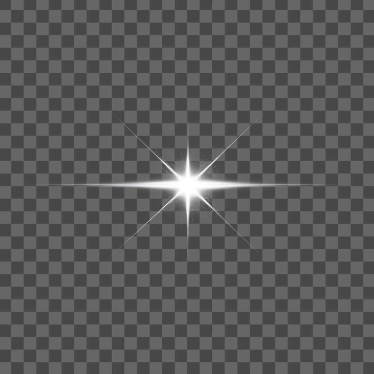 PSD png um efeito de luz de palco de piscar isolado iluminação de fundo noturna