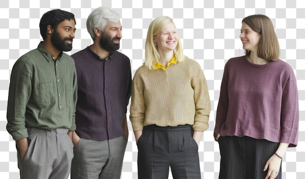 PNG Um grupo de empresários internacionais proprietários de roupas pessoas pessoa