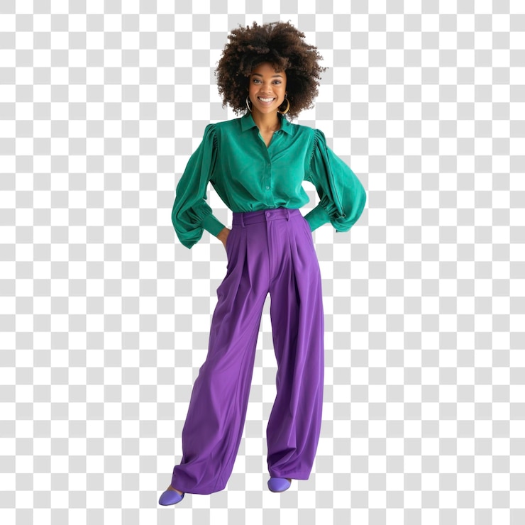 PSD png un complesso di moda elegante e vibrante
