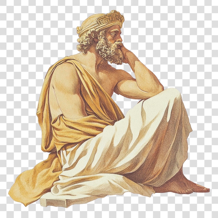 PSD png un matrimonio d'arte della pittura greca antica