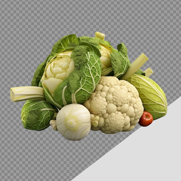 PSD png vegetal isolado em fundo transparente.