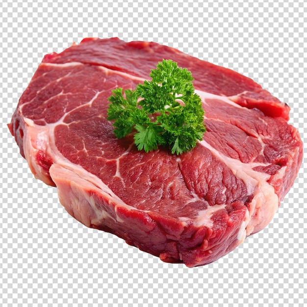 Png de viande fraîche isolée sur fond transparent