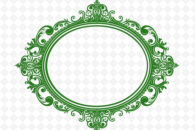 PSD png victorian frame art com cameos e decorações de encaixe border ilustração frame art decorative