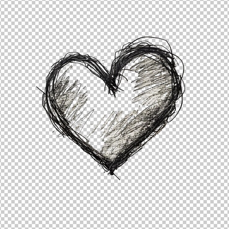 PSD png-wireframe-herz-illustration