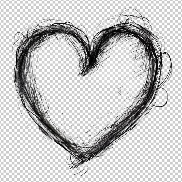 PSD png-wireframe-herzskizze
