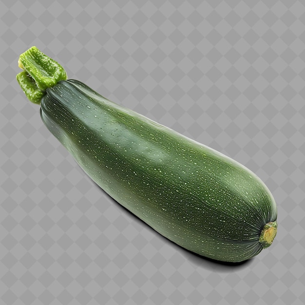 PSD png zucchini squash vegetable forma cilíndrica caracterizada por vegetais frescos isolados