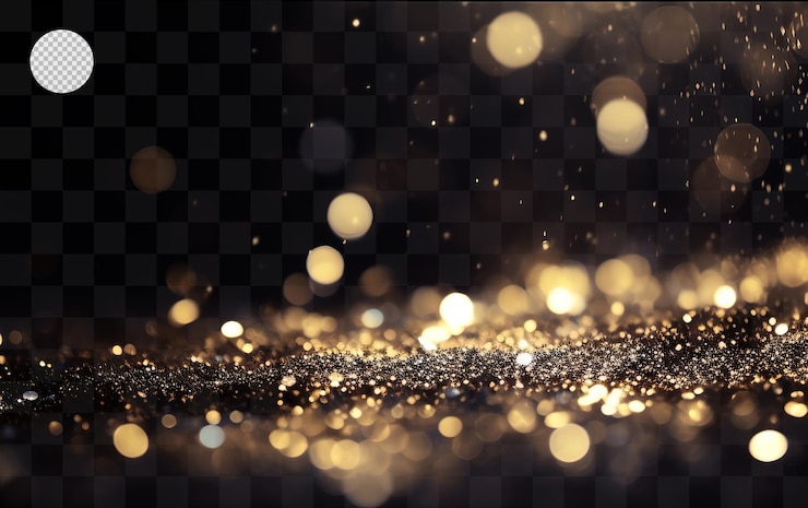 PSD pó de glitter dourado