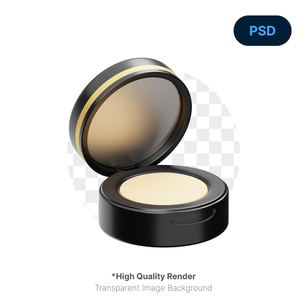 Pó Facial 3D Ícone Psd Premium