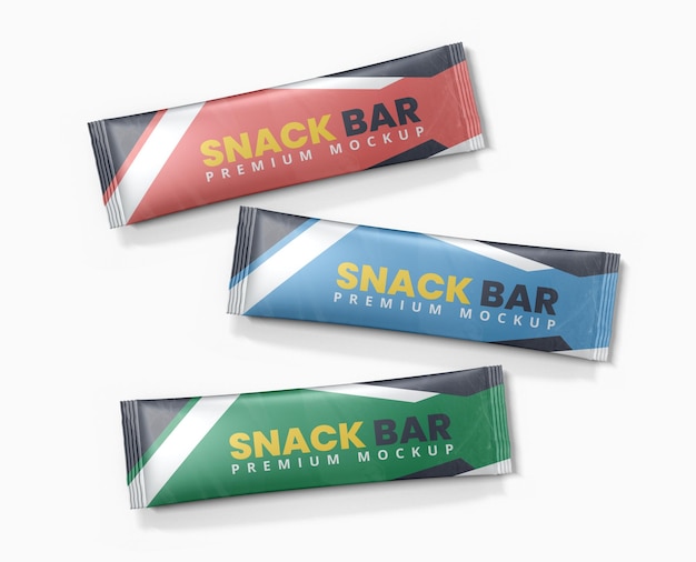 Pochette Pour Maquette D'emballage De Snack-bar énergétique