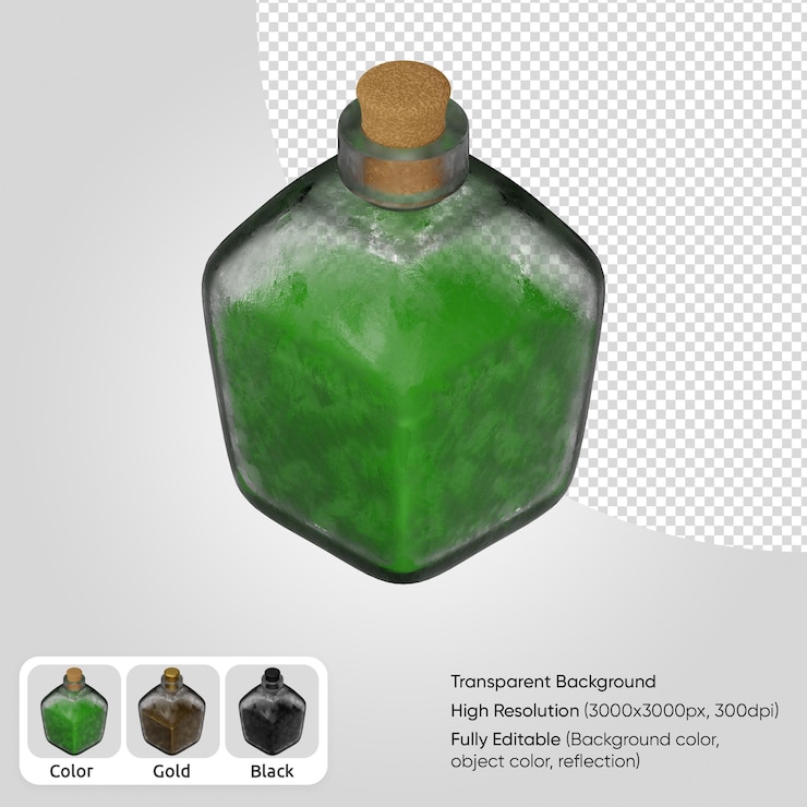 PSD poción 3d