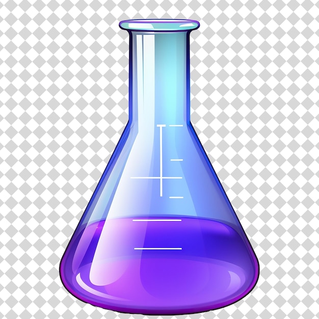 PSD poción química aislada en un fondo transparente en formato de archivo png