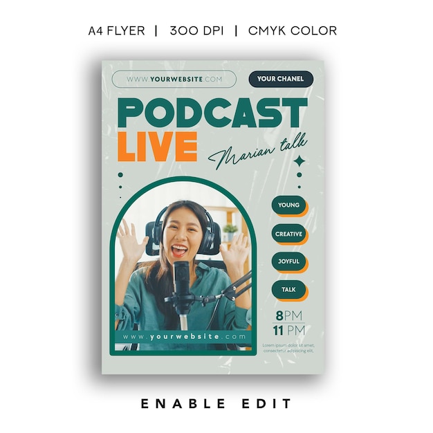 Podcast in diretta Flyer