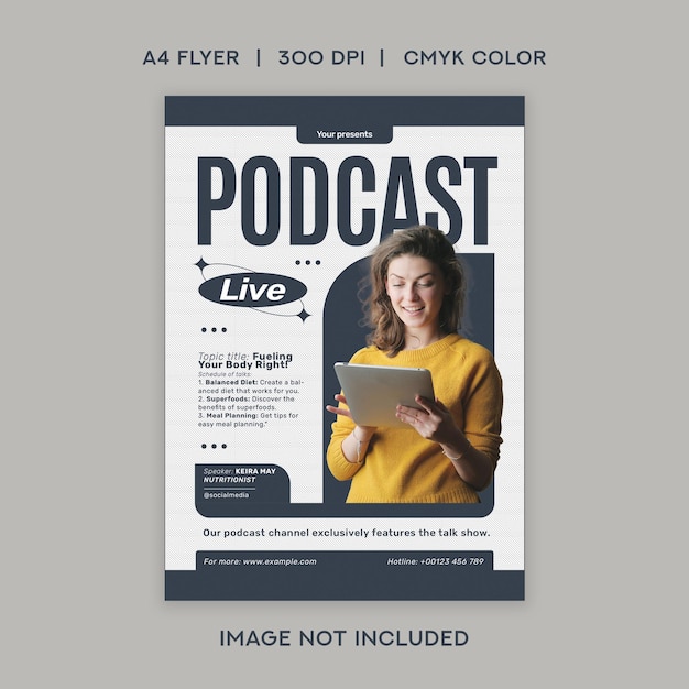 Podcast Live Flyer (em inglês)
