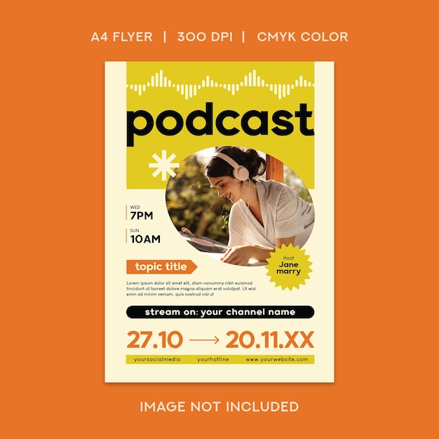 Podcast Live Flyer (em inglês)