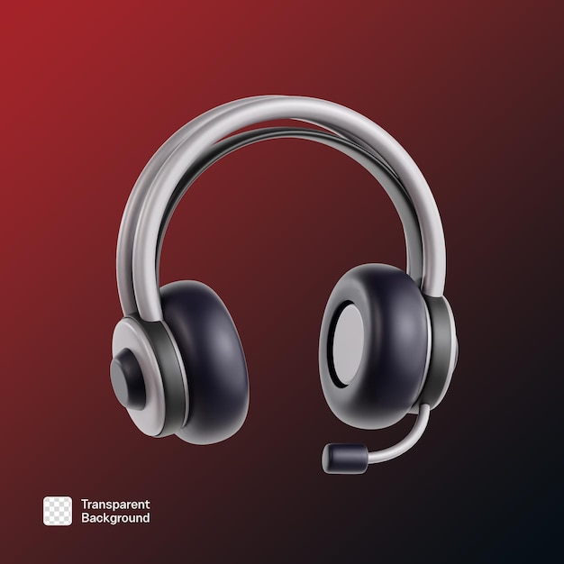 Podcast Studio 3D Icon PNG Vorlage