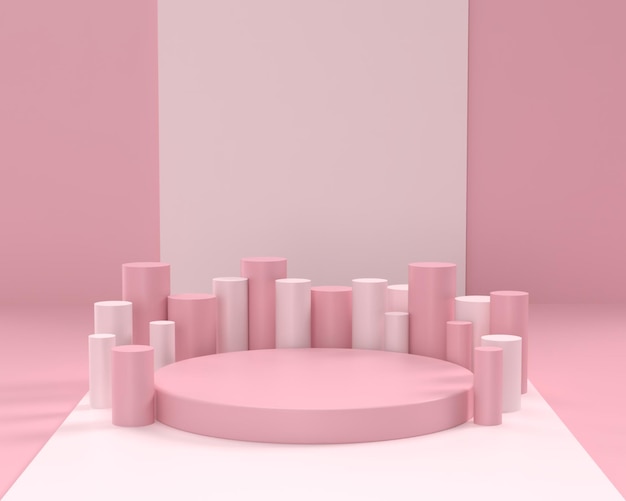 Podestanzeige der geometrischen Form der 3D-Szene